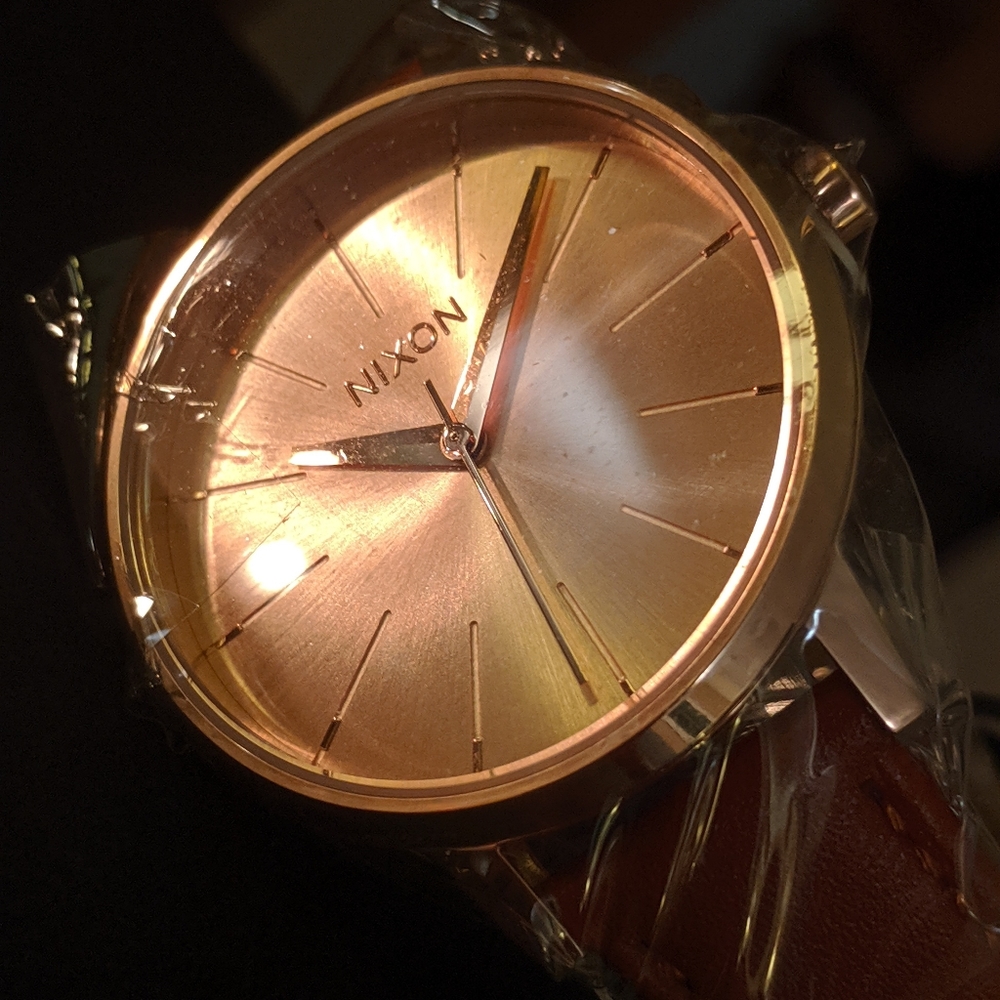 Rose Gold Nixon Kensington Watch 2 Band Set
